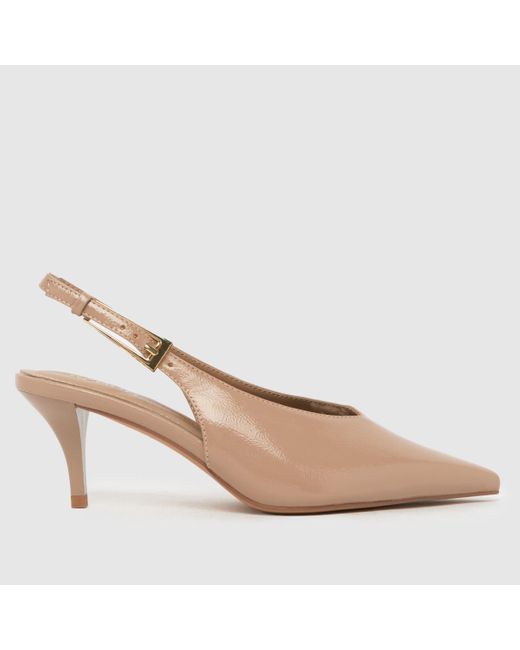 Schuh Natural Buckle Slingback Court High Heels