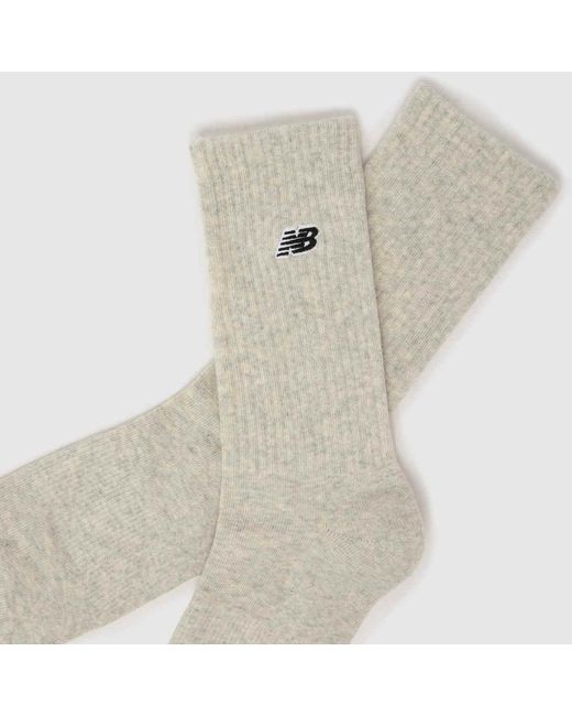 New Balance Multicolor Patch Logo Crew Socks 3 Pack