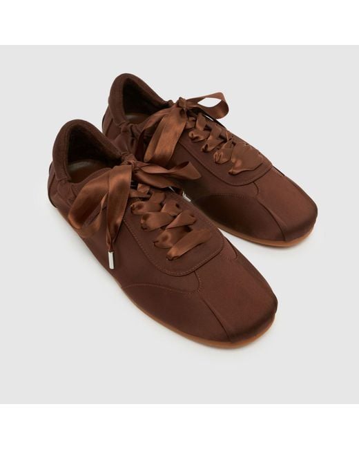 Steve Madden Brown Artiste Ballet Trainers