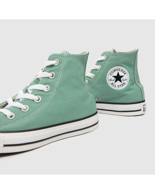Green converse 2024 all star hi
