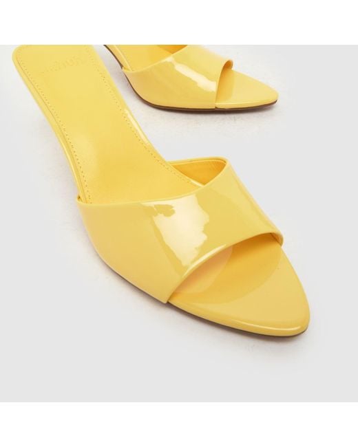 Schuh Yellow Sweet Point Mule High Heels