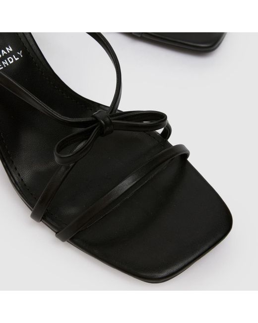 Schuh Black Sylvie Bow Block Heel High Heels
