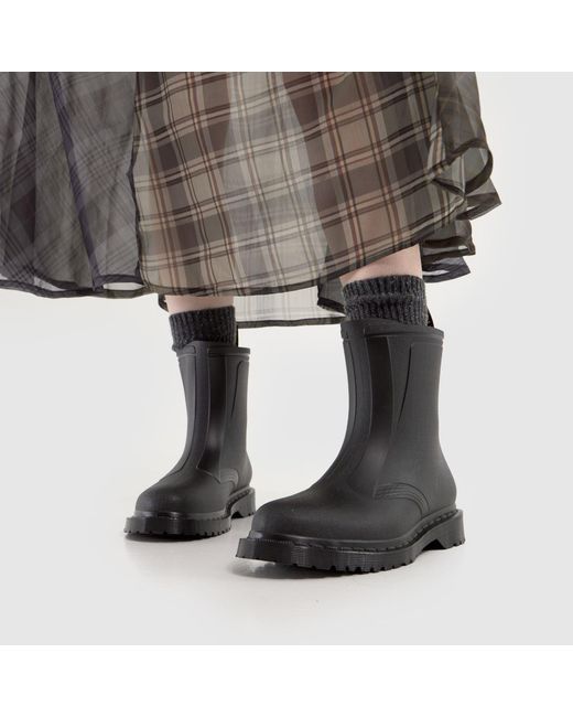 Dr. Martens Black 1460 Rain Pull On Boots