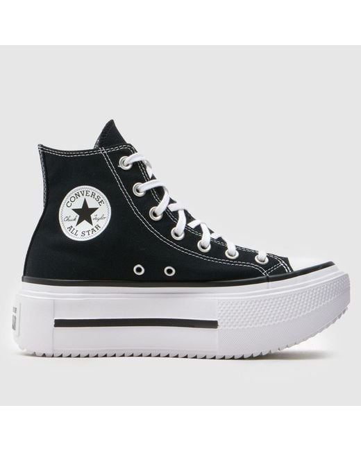Converse Black All Star Lift Double Stack Trainers