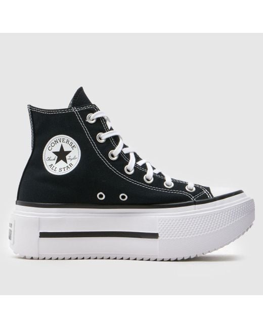 Converse Black All Star Lift Double Stack Trainers