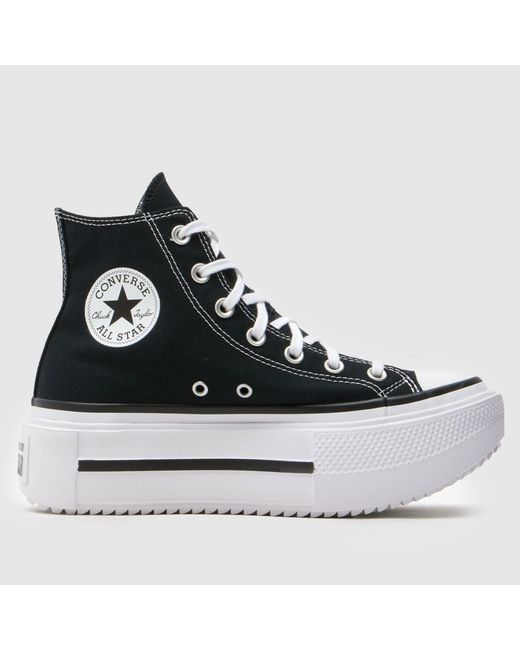 Converse Black All Star Lift Double Stack Trainers