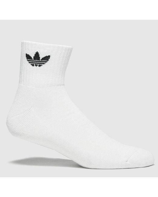 Adidas White Ankle Socks 3 Pack