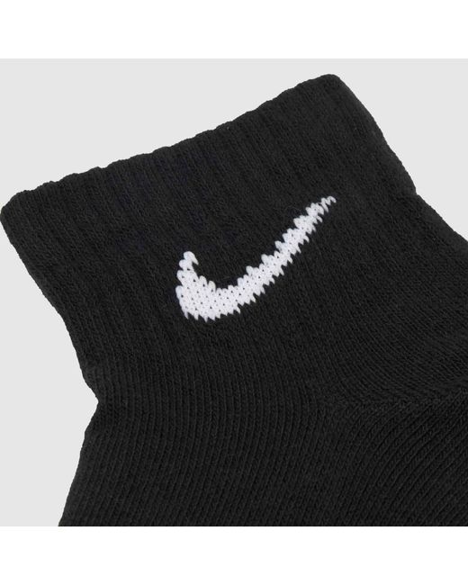 Nike Black Ankle Socks 3 Pack