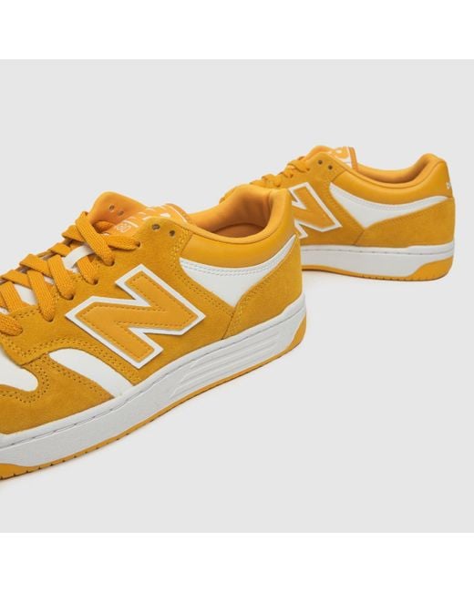 New Balance 480 Trainers In White Gold in Yellow for Men Lyst UK