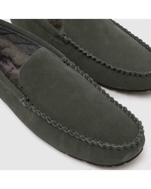 Schuh Black Sandro Suede Mocassin Slippers for men