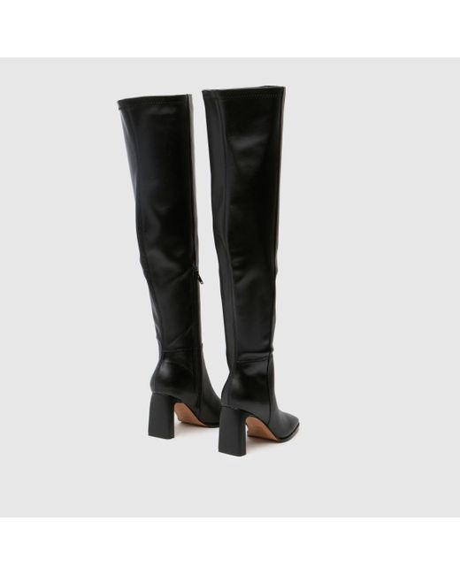 Schuh Black Dulcie Over The Knee Boots In