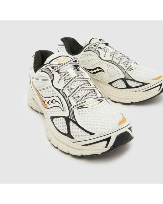Saucony White Progrid Guide 7 Sneaker