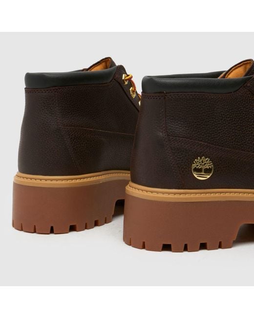 Timberland Brown Stone Street Chukka Boots In