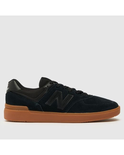 New Balance Suede All Coast 574 Trainers in Black for Men Lyst UK