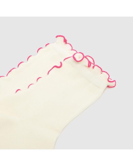 Ugg White Karsyn Quarter Sock