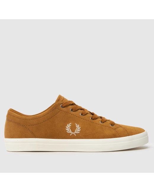 Fred Perry Brown Baseline Trainers for men