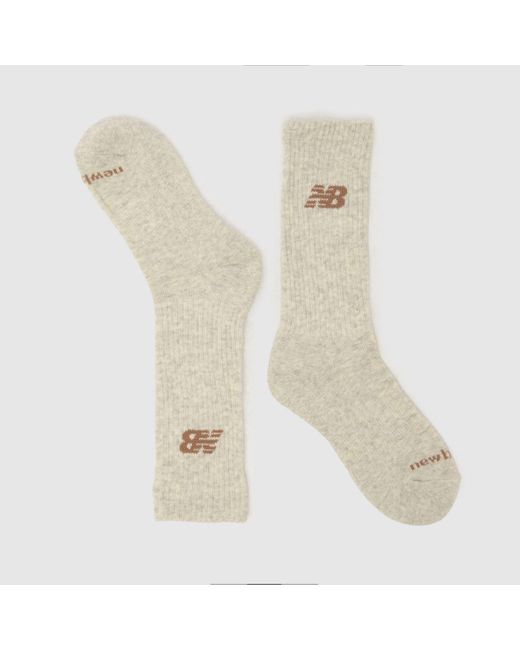 New Balance White Everyday Crew Socks 3 Pack