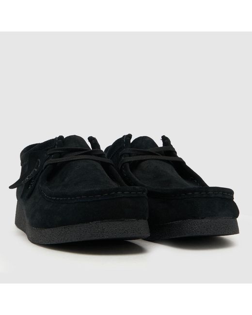 Clarks Black Wallabee Evo Shoes for men