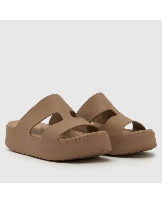 CROCSTM Brown Getaway Platform Sandals