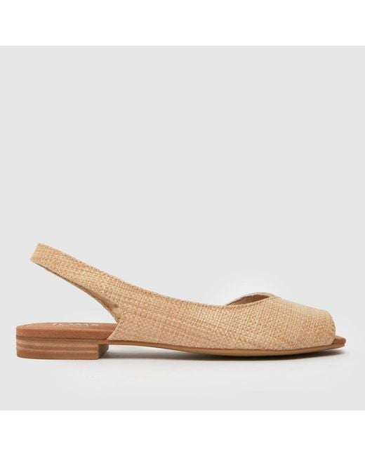 TOMS Natural Briella Slingback Ballet Flat Sandals