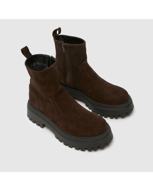 Schuh Brown Ander Suede Chunky Boots