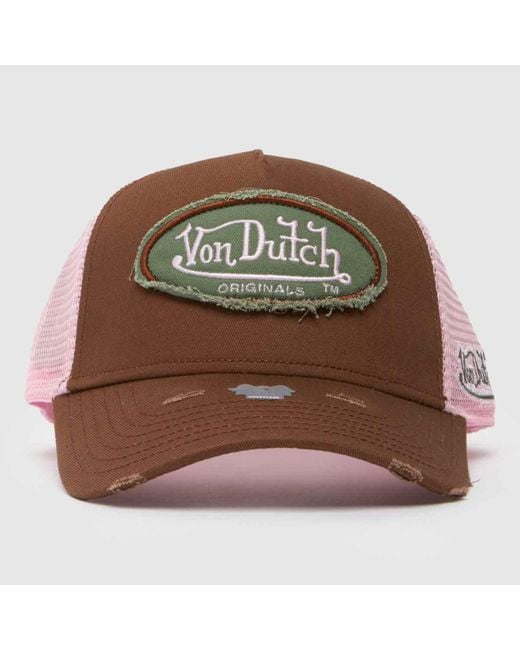 Von Dutch Brown Trucker Kalmar Cap