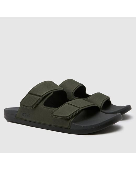 Reef Black Cushion Tradewind Sandals In for men