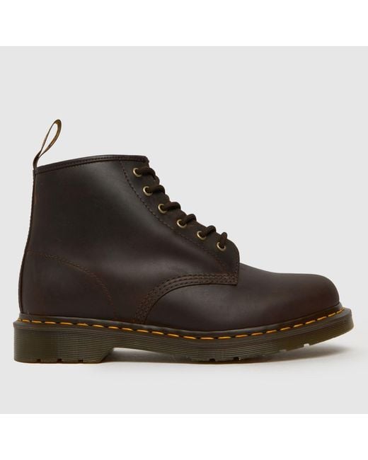 Dr. Martens Brown 101 6 Eye Boots for men