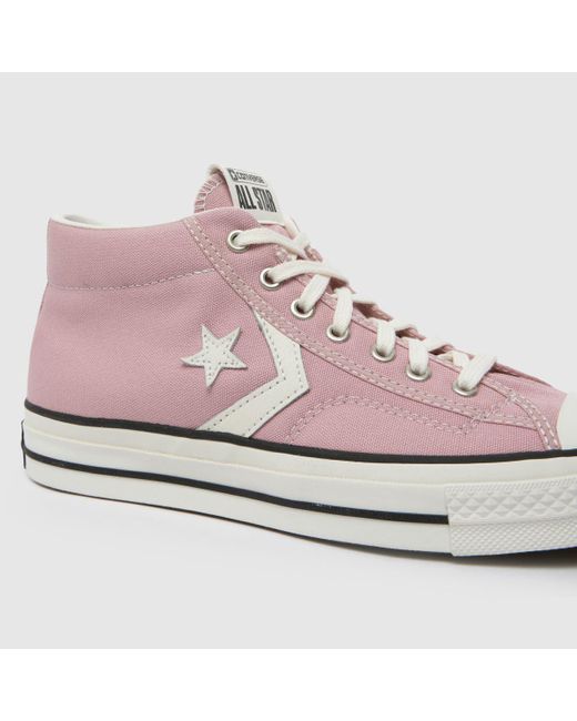 Converse Pink Star Player 76 Mid Trainers In for men