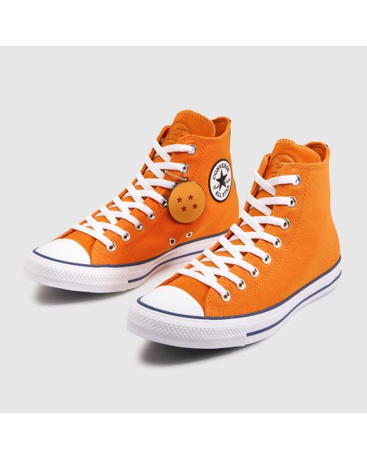 Converse Orange All Star Hi Dragon Ball Z Trainers for men