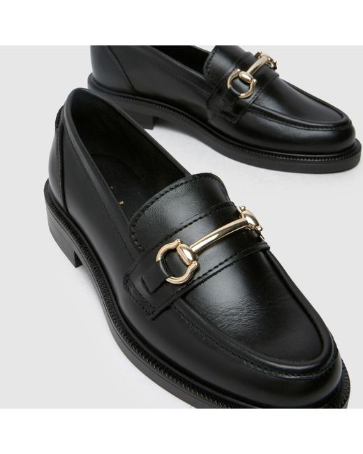 Schuh Black Lori Snaffle Loafer Flats