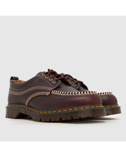 Dr. Martens Brown Lowell Moc Toe Flats
