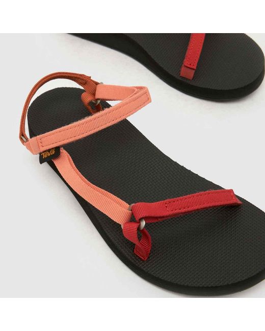Teva Red Original Universal Slim Sandals