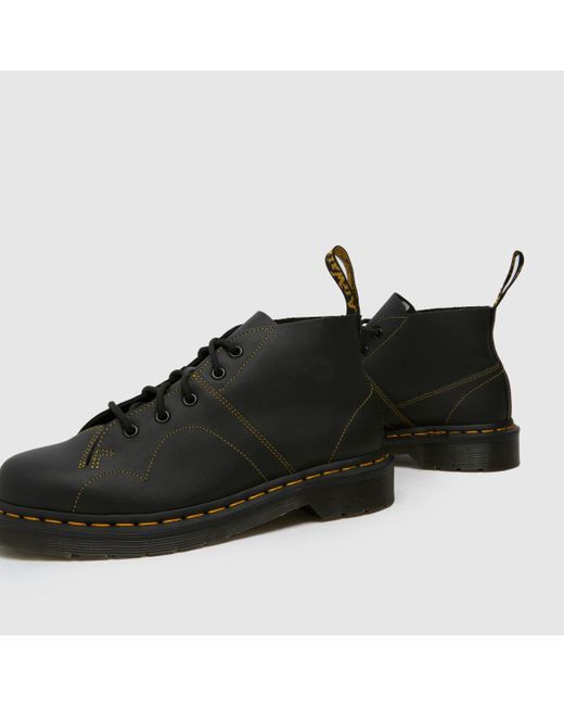 Dr. Martens Black Church Monkey Boots