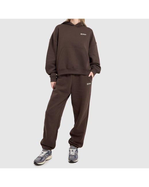 New Balance Brown Brushed Fleece joggers In