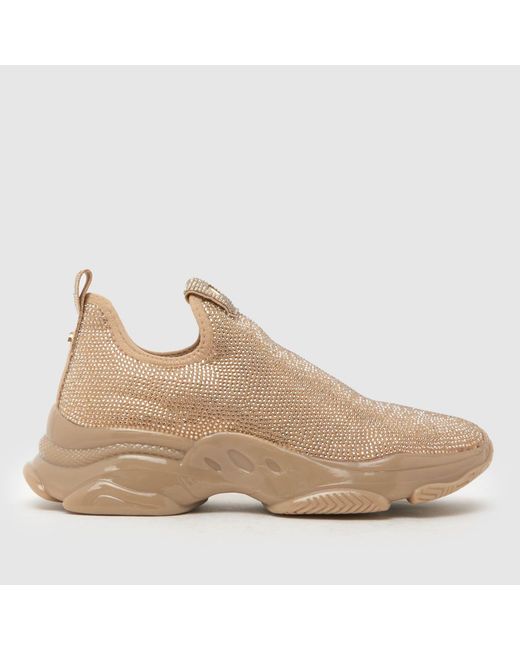 Steve Madden Natural Mythical Bling Trainers