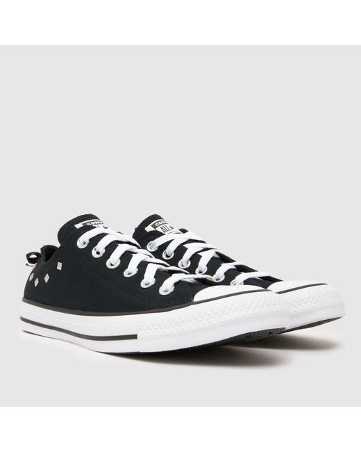 Converse Black All Star Ox Stud Trainers