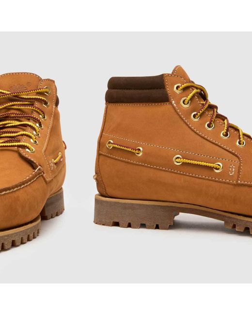 Timberland Brown Authentic Lug Boots In for men