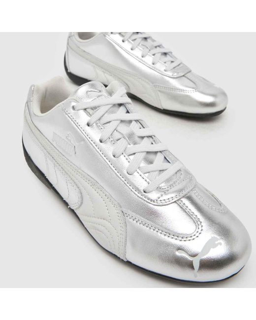 PUMA White Speedcat Trainers