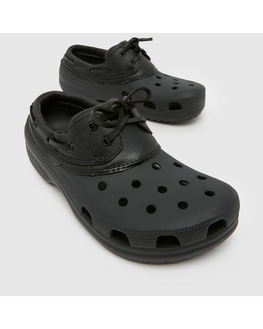 CROCSTM Black Classic Boat Clog Sandals for men