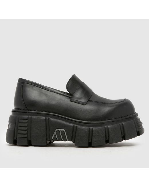 New Rock Black Loafer Shoes for men