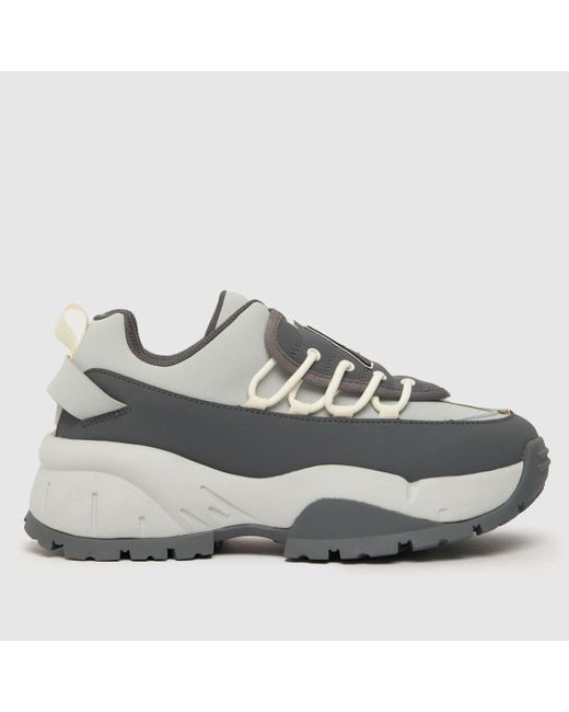 Acupuncture Gray Gingypock Trainers In White & Grey for men