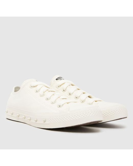Converse White All Star Ox Trainers