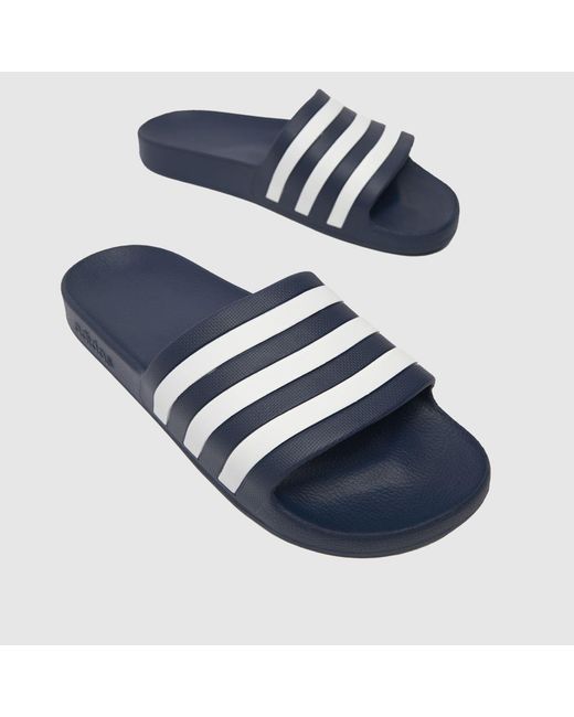 Adidas Blue Adilette Aqua Sandals for men