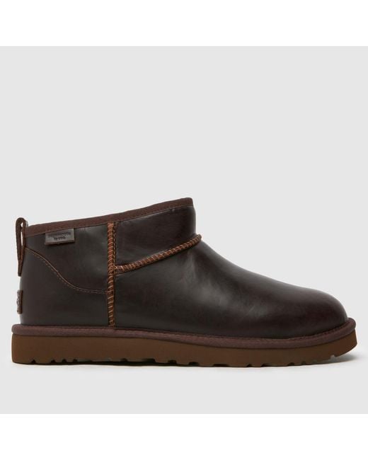 Ugg Brown Classic Ultra Mini Regen Boots In for men