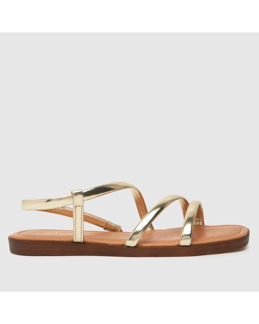 Schuh Brown Tracey Padded Strappy Sandals