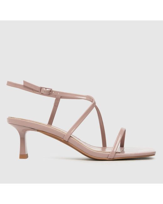 Schuh Pink Serenity Strappy Kitten High Heels