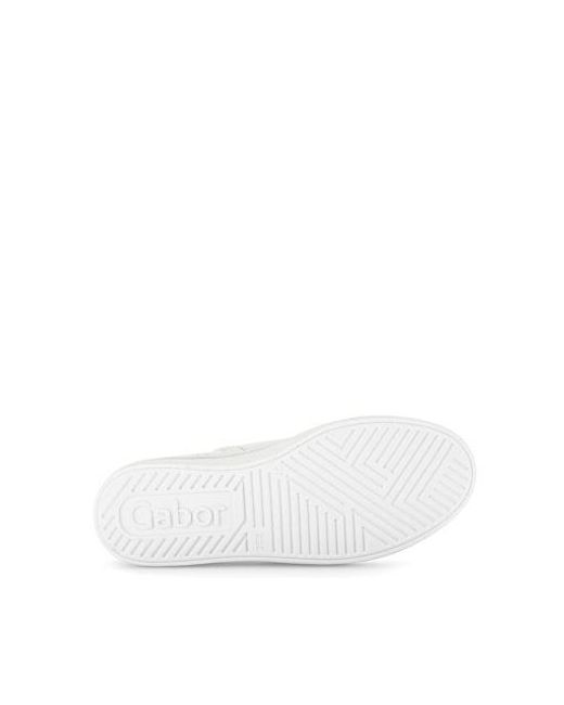 Gabor White High-Top Sneaker
