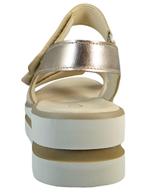 Gabor Metallic Damen Komfort Sandalen Snake Keil F-Weite 44.620 34 Rou