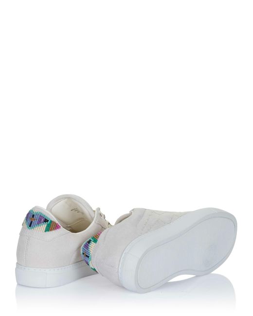 Zadig & Voltaire White Zadig Voltaire La Flash Folk Beads Schuhe